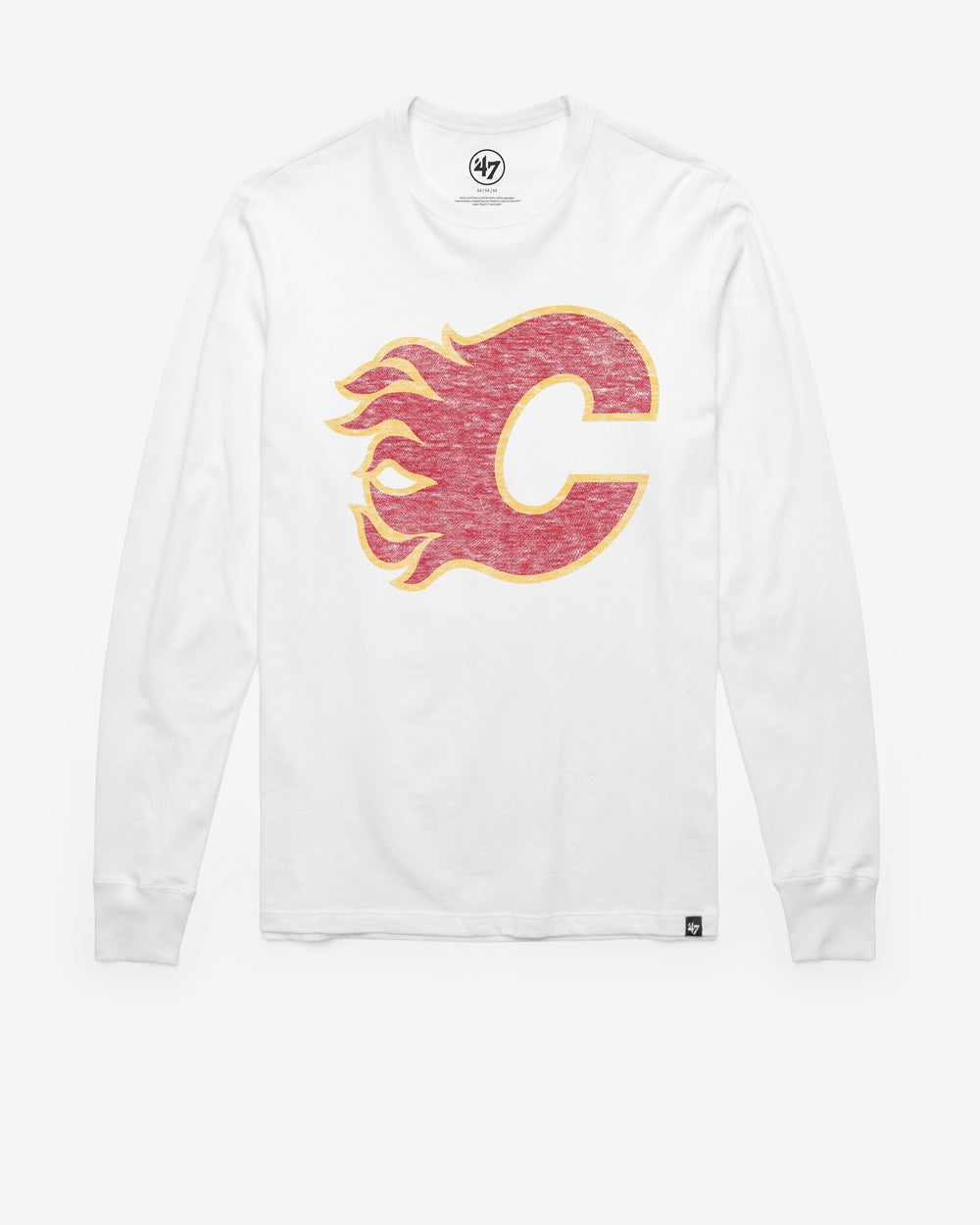 CALGARY FLAMES PREMIER '47 FRANKLIN LONG SLEEVE TEE WHITE WASH