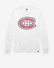 MONTREAL CANADIENS PREMIER '47 FRANKLIN LONG SLEEVE TEE WHITE WASH