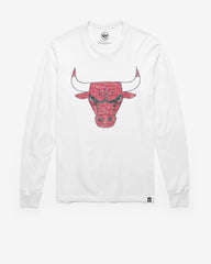 CHICAGO BULLS PREMIER '47 FRANKLIN LONG SLEEVE TEE WHITE WASH