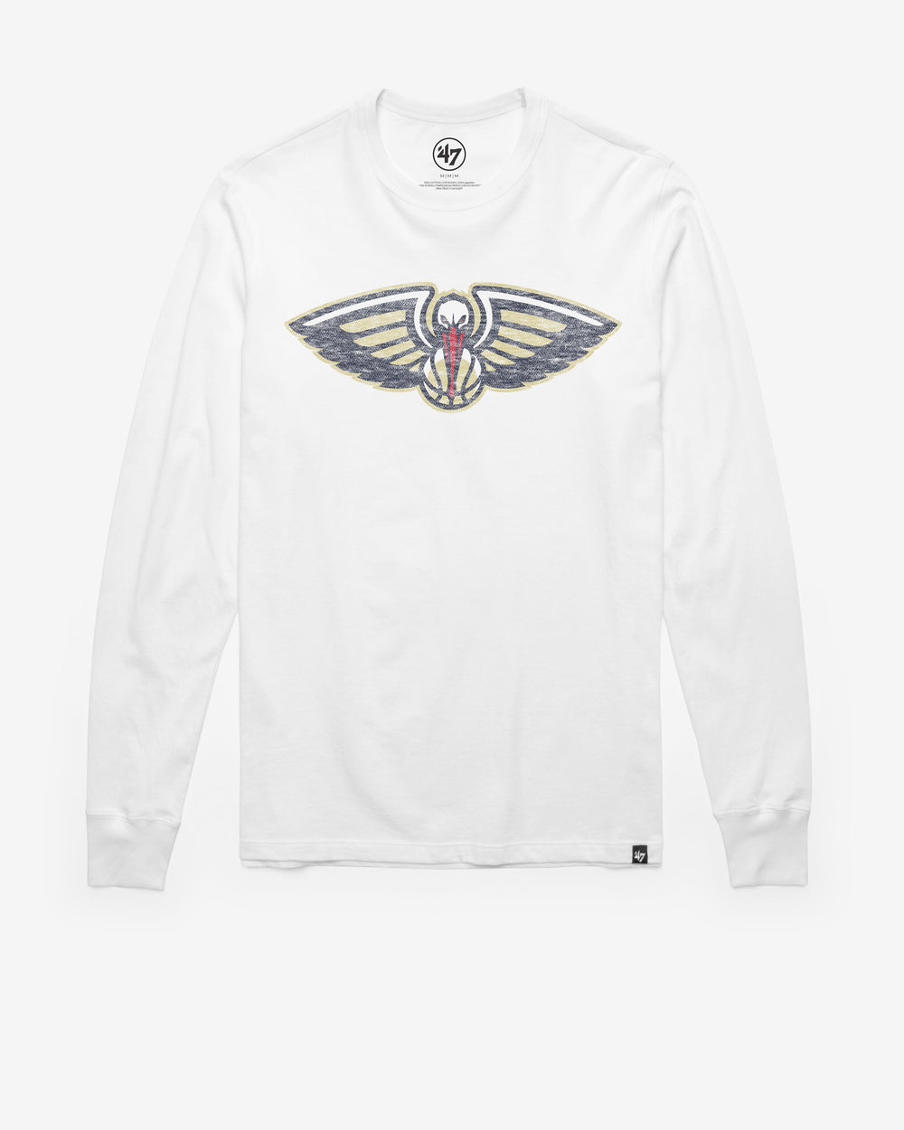 NEW ORLEANS PELICANS PREMIER '47 FRANKLIN LONG SLEEVE TEE WHITE WASH