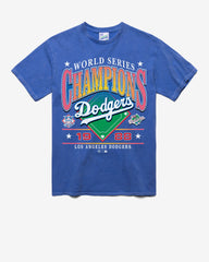 LOS ANGELES DODGERS COOPERSTOWN WORLD SERIES LOCKER '47 VINTAGE TUBULAR TEE DT CALI BLUE