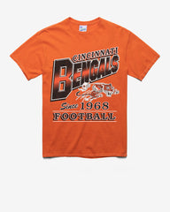 CINCINNATI BENGALS HISTORIC LOCKER '47 VINTAGE TUBULAR TEE DT ORANGE