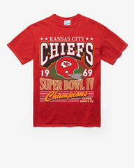 KANSAS CITY CHIEFS SB GRIDIRON LOCKER '47 VINTAGE TUBULAR TEE DT RED