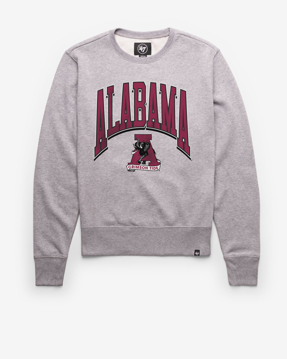 ALABAMA CRIMSON TIDE VINTAGE WALK TALL '47 HEADLINE CREW SLATE GREY