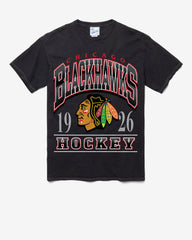 CHICAGO BLACKHAWKS LOCKER VINTAGE '47 TUBULAR TEE DT BLACK