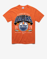 EDMONTON OILERS LOCKER VINTAGE '47 TUBULAR TEE DT ORANGE