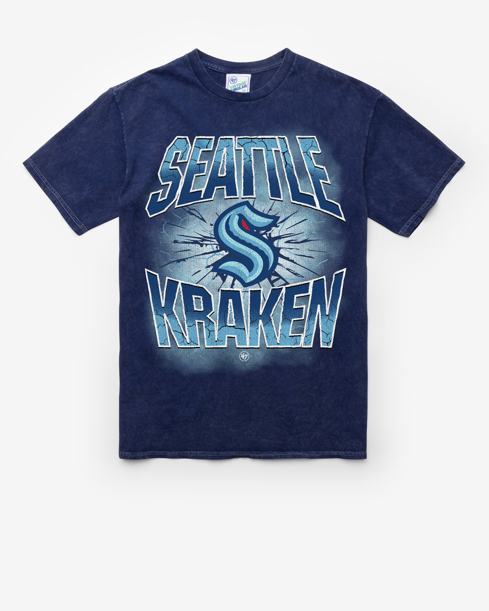 SEATTLE KRAKEN LOCKER VINTAGE '47 TUBULAR TEE DT NAVY