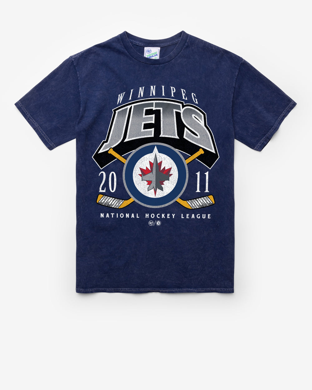 WINNIPEG JETS LOCKER VINTAGE '47 TUBULAR TEE DT NAVY