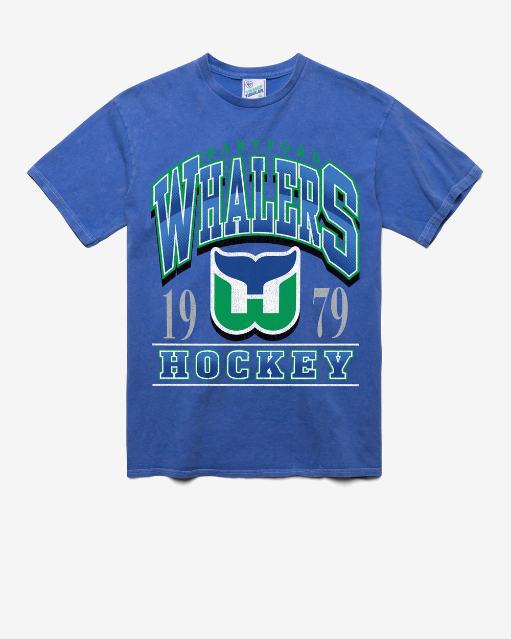HARTFORD WHALERS VINTAGE LOCKER VINTAGE '47 TUBULAR TEE DT CALI BLUE