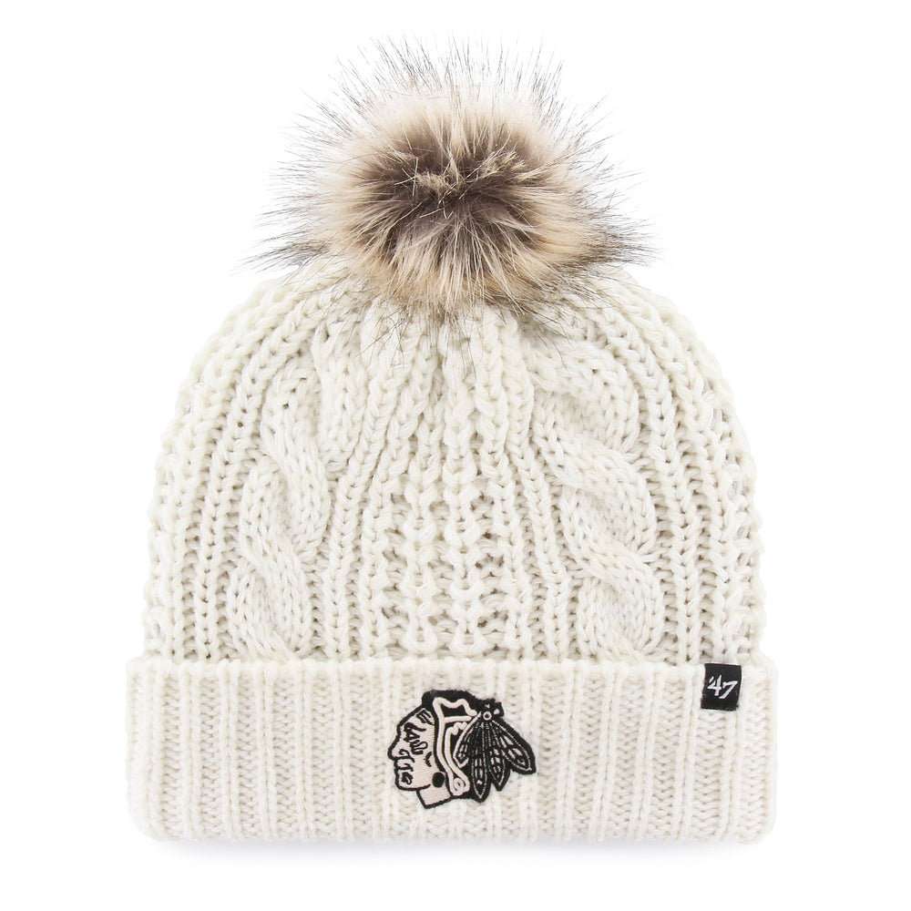 CHICAGO BLACKHAWKS MEEKO '47 CUFF KNIT WOMENS WHITE