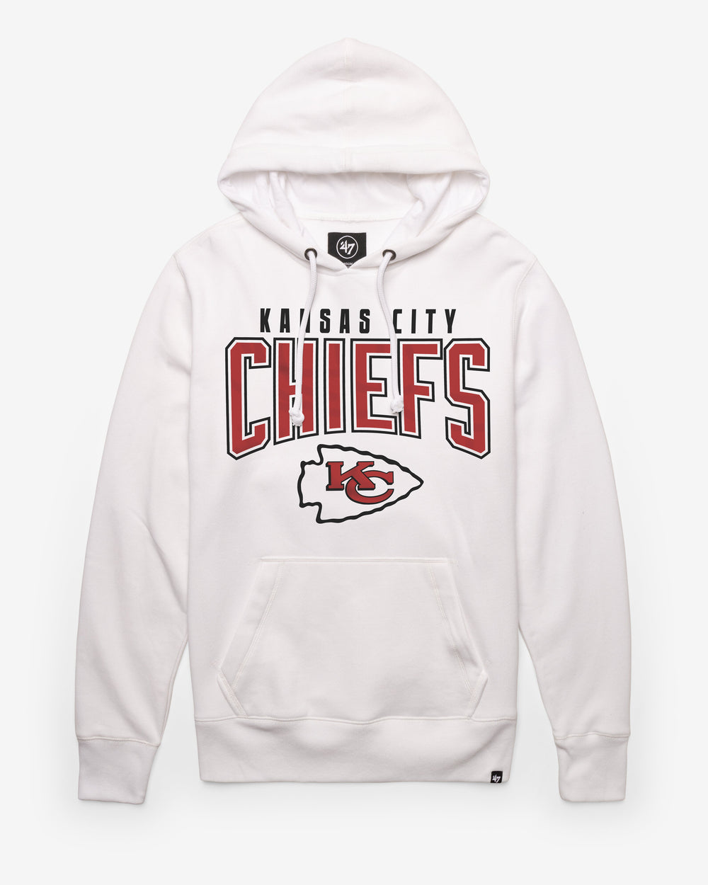 KANSAS CITY CHIEFS TEAM ELEMENTS ARCH '47 HEADLINE HOOD WHITE WASH