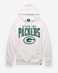 GREEN BAY PACKERS TEAM ELEMENTS ARCH '47 HEADLINE HOOD WHITE WASH