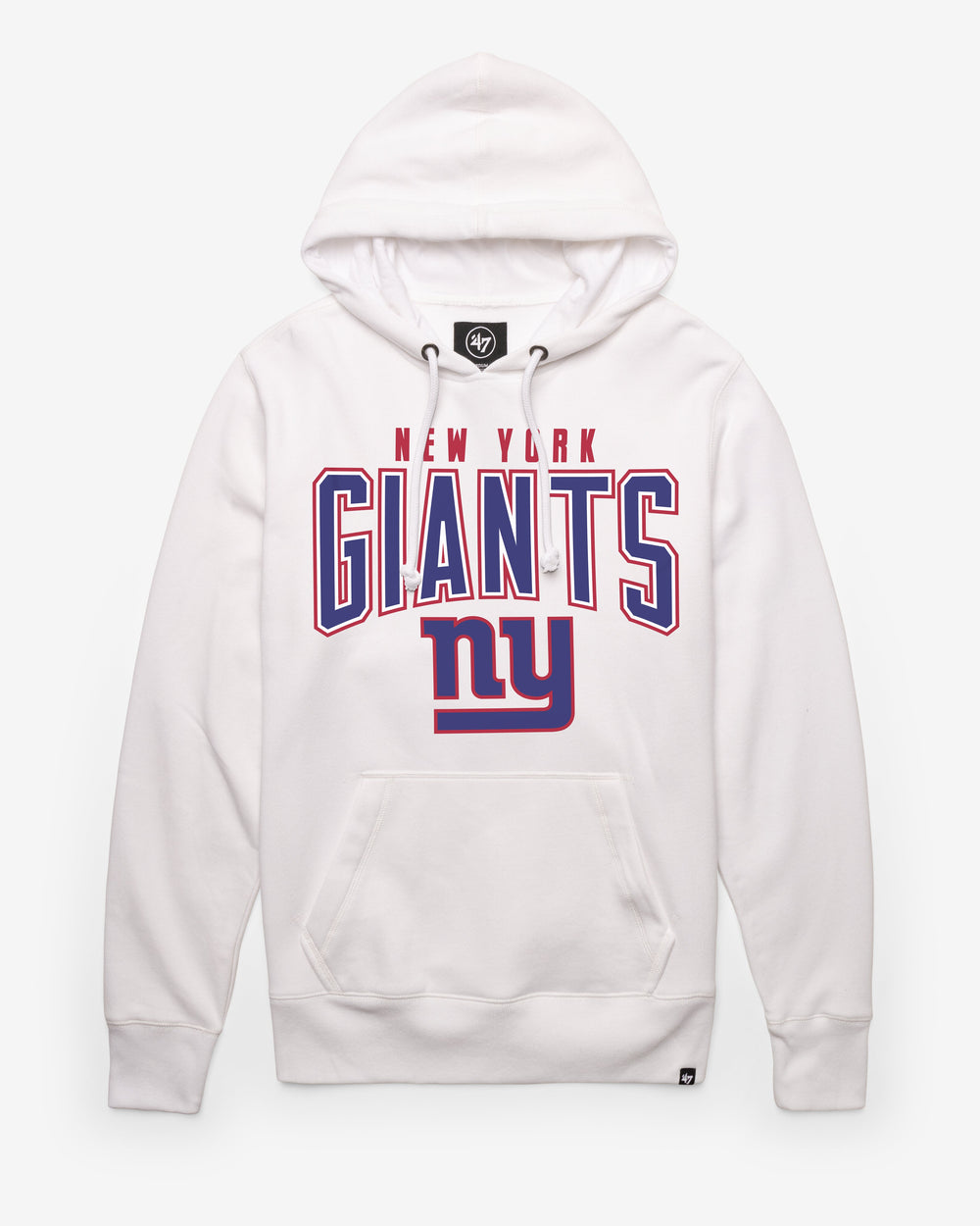 NEW YORK GIANTS TEAM ELEMENTS ARCH '47 HEADLINE HOOD WHITE WASH