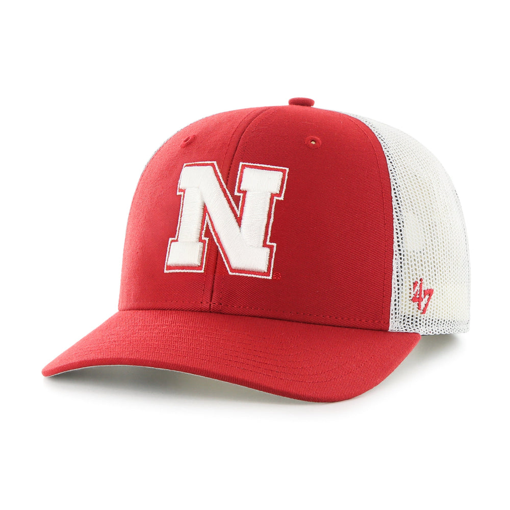 NEBRASKA CORNHUSKERS '47 TRUCKER RED