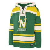 MINNESOTA NORTH STARS VINTAGE SUPERIOR '47 LACER HOOD KELLY