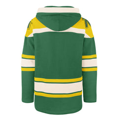 MINNESOTA NORTH STARS VINTAGE SUPERIOR '47 LACER HOOD KELLY