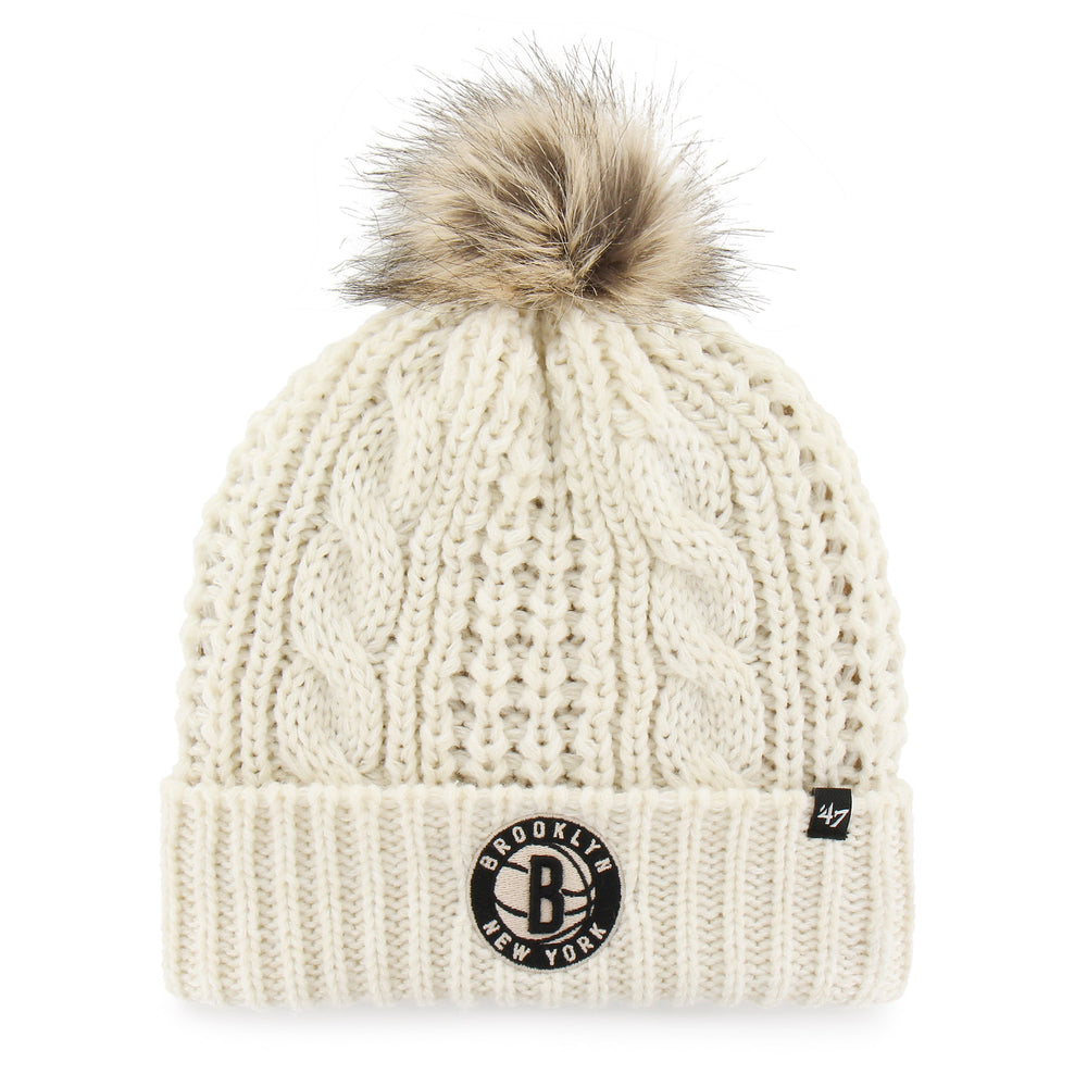 BROOKLYN NETS MEEKO '47 CUFF KNIT WOMEN WHITE