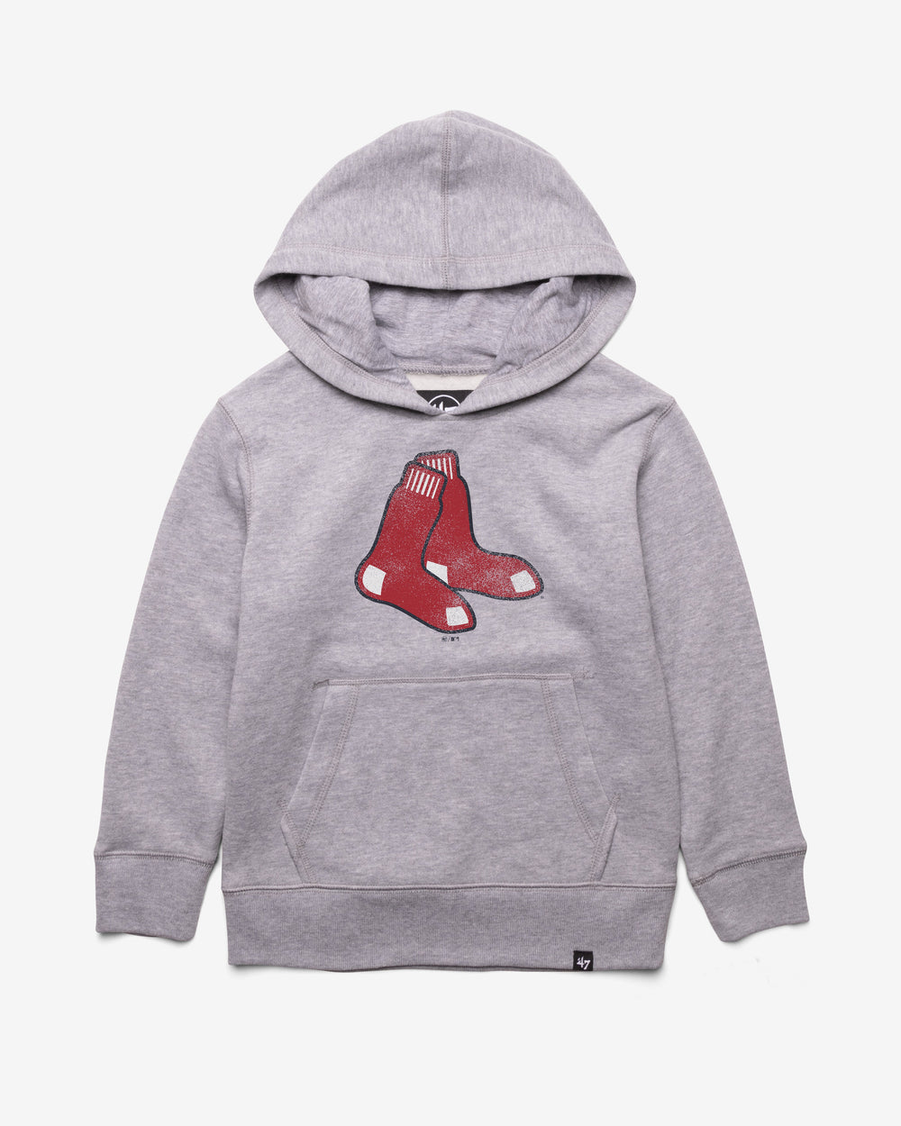 BOSTON RED SOX DISTRESSED IMPRINT '47 HEADLNE HOOD KIDS SLATE GREY