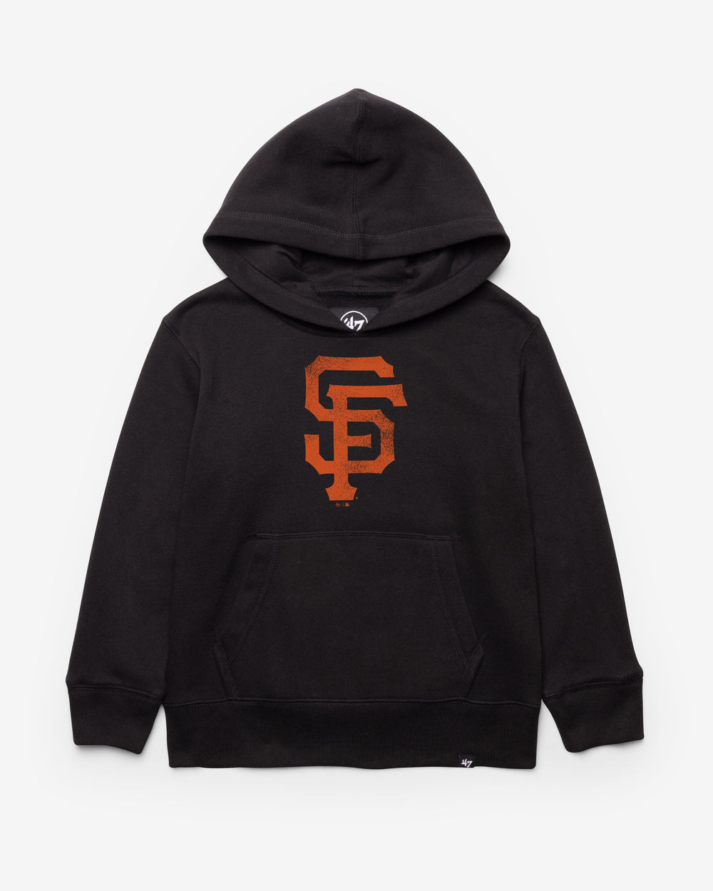 SAN FRANCISCO GIANTS DISTRESSED IMPRINT '47 HEADLINE HOOD KIDS JET BLACK