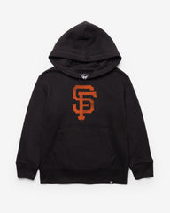 SAN FRANCISCO GIANTS DISTRESSED IMPRINT '47 HEADLINE HOOD KIDS JET BLACK