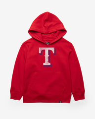 TEXAS RANGERS DISTRESSED IMPRINT '47 HEADLINE HOOD KIDS RED