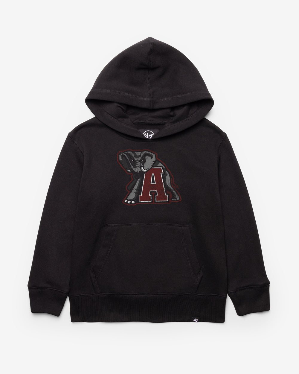 ALABAMA CRIMSON TIDE DISTRESSED IMPRINT '47 HEADLINE HOOD KIDS JET BLACK