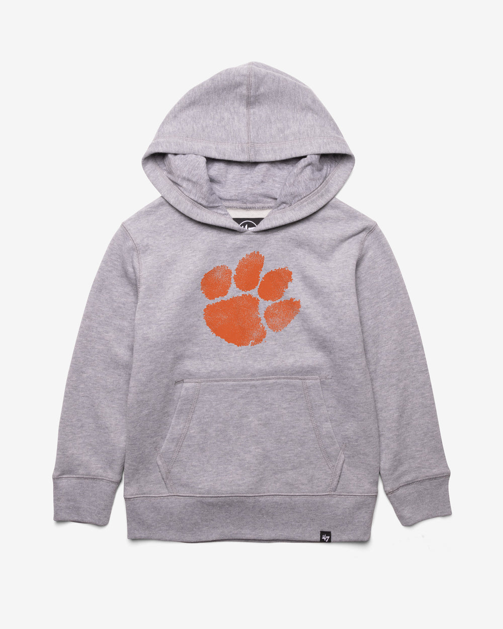 CLEMSON TIGERS DISTRESSED IMPRINT '47 HEADLINE HOOD KIDS SLATE GREY