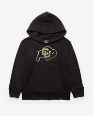 COLORADO BUFFALOES DISTRESSED IMPRINT '47 HEADLINE HOOD KIDS JET BLACK