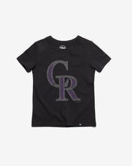 COLORADO ROCKIES PREMIER '47 FRANKLIN TEE KIDS FLINT BLACK