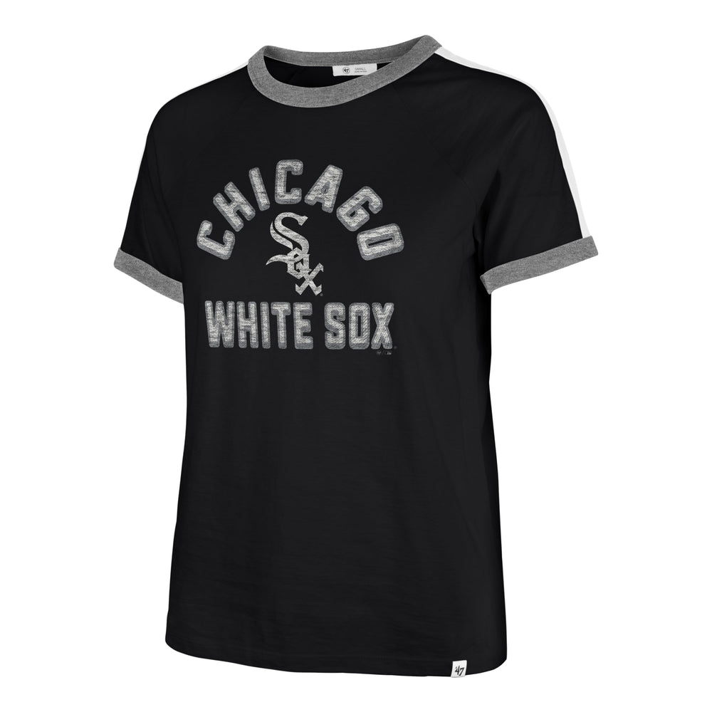 CHICAGO WHITE SOX DOUBLE HEADER SWEET HEAT '47 PEYTON TEE WOMENS FLINT BLACK