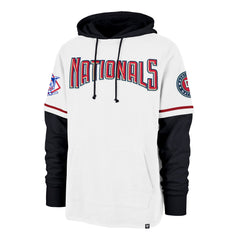 WASHINGTON NATIONALS COOPERSTOWN TRIFECTA '47 SHORTSTOP PULLPOVER HOOD WHITE WASH