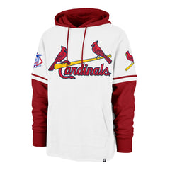 ST. LOUIS CARDINALS COOPERSTOWN TRIFECTA '47 SHORTSTOP PULLOVER HOOD WHITE WASH