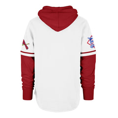 ST. LOUIS CARDINALS COOPERSTOWN TRIFECTA '47 SHORTSTOP PULLOVER HOOD WHITE WASH
