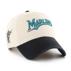 MIAMI MARLINS COOPERSTOWN BALLPARK SCRIPT SHOT '47 CLEAN UP NATURAL