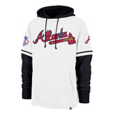 ATLANTA BRAVES COOPERSTOWN TRIFECTA '47 SHORTSTOP PULLOVER HOOD WHITE WASH