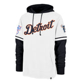 DETROIT TIGERS COOPERSTOWN TRIFECTA '47 SHORTSTOP PULLOVER HOOD WHITE WASH