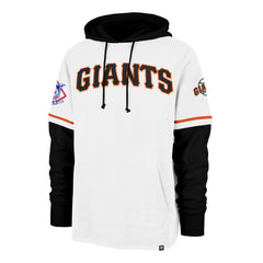 SAN FRANCISCO GIANTS COOPERSTOWN TRIFECTA '47 SHORTSTOP PULLOVER HOOD WHITE WASH