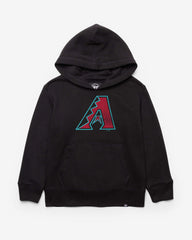 ARIZONA DIAMONDBACKS DISTRESSED IMPRINT '47 HEADLINE HOOD KIDS JET BLACK