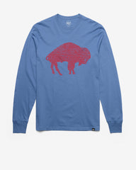 BUFFALO BILLS HISTORIC PREMIER '47 FRANKLIN LONG SLEEVE CADET BLUE