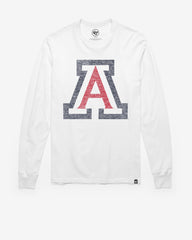 ARIZONA WILDCATS PREMIER '47 FRANKLIN LONG SLEEVE WHITE WASH