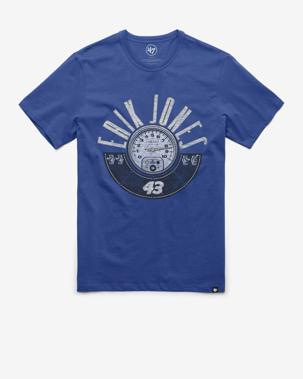 ERIK JONES LEGACY MOTOR CLUB RPM '47 FRANKLIN TEE JETTY BLUE