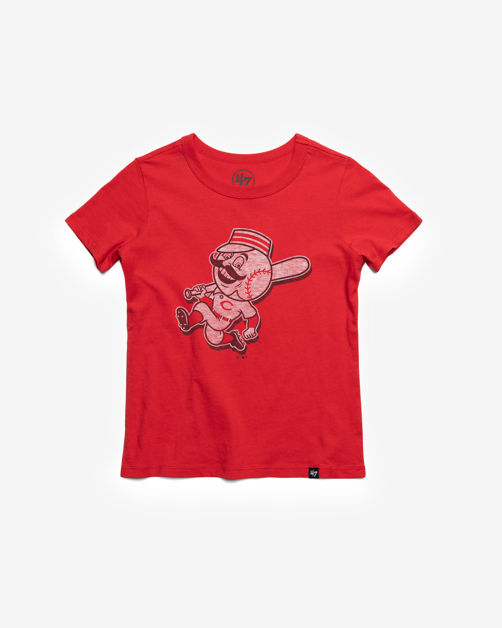 CINCINNATI REDS PREMIER '47 FRANKLIN TEE KID RACER RED