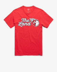 CLEVELAND GUARDIANS REGION '47 FRANKLIN TEE RACER RED
