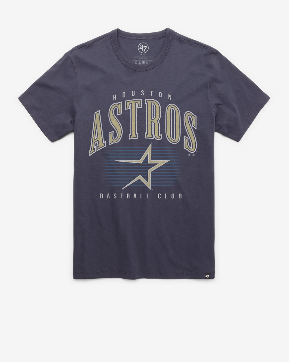 HOUSTON ASTROS COOPERSTOWN DOUBLE HEADER '47 FRANKLIN TEE ATLAS BLUE