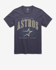 HOUSTON ASTROS COOPERSTOWN DOUBLE HEADER '47 FRANKLIN TEE ATLAS BLUE