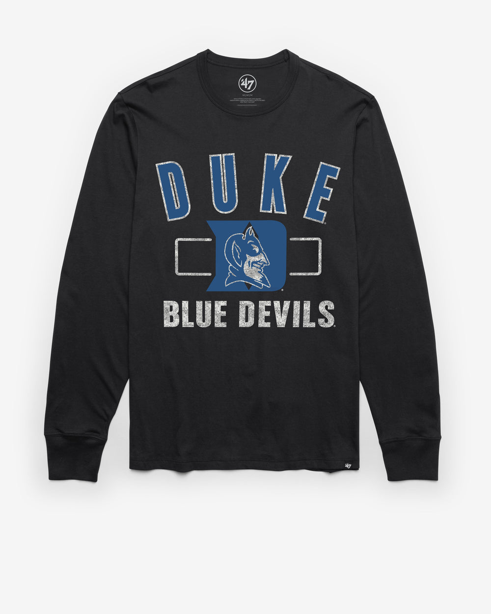 DUKE BLUE DEVILS CITYSIDE '47 FRANKLIN LONG SLEEVE TEE FLINT BLACK