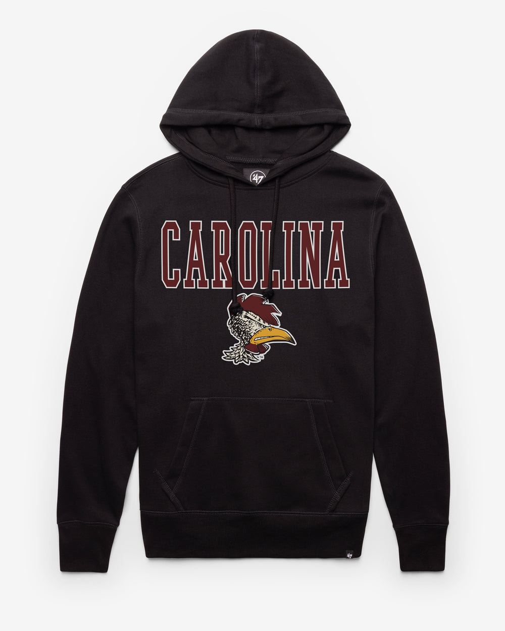 SOUTH CAROLINA GAMECOCKS VINTAGE STRAIGHT BLOCK '47 HEADLINE HOOD JET BLACK