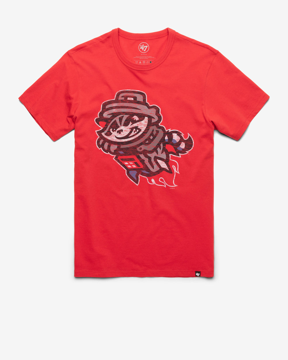 ROCKET CITY TRASH PANDAS PREMIER '47 FRANKLIN TEE RACER RED