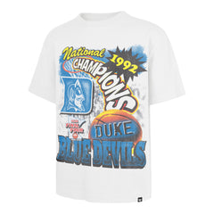DUKE BLUE DEVILS BONANZA '47 FOUNDATION TEE WHITE WASH