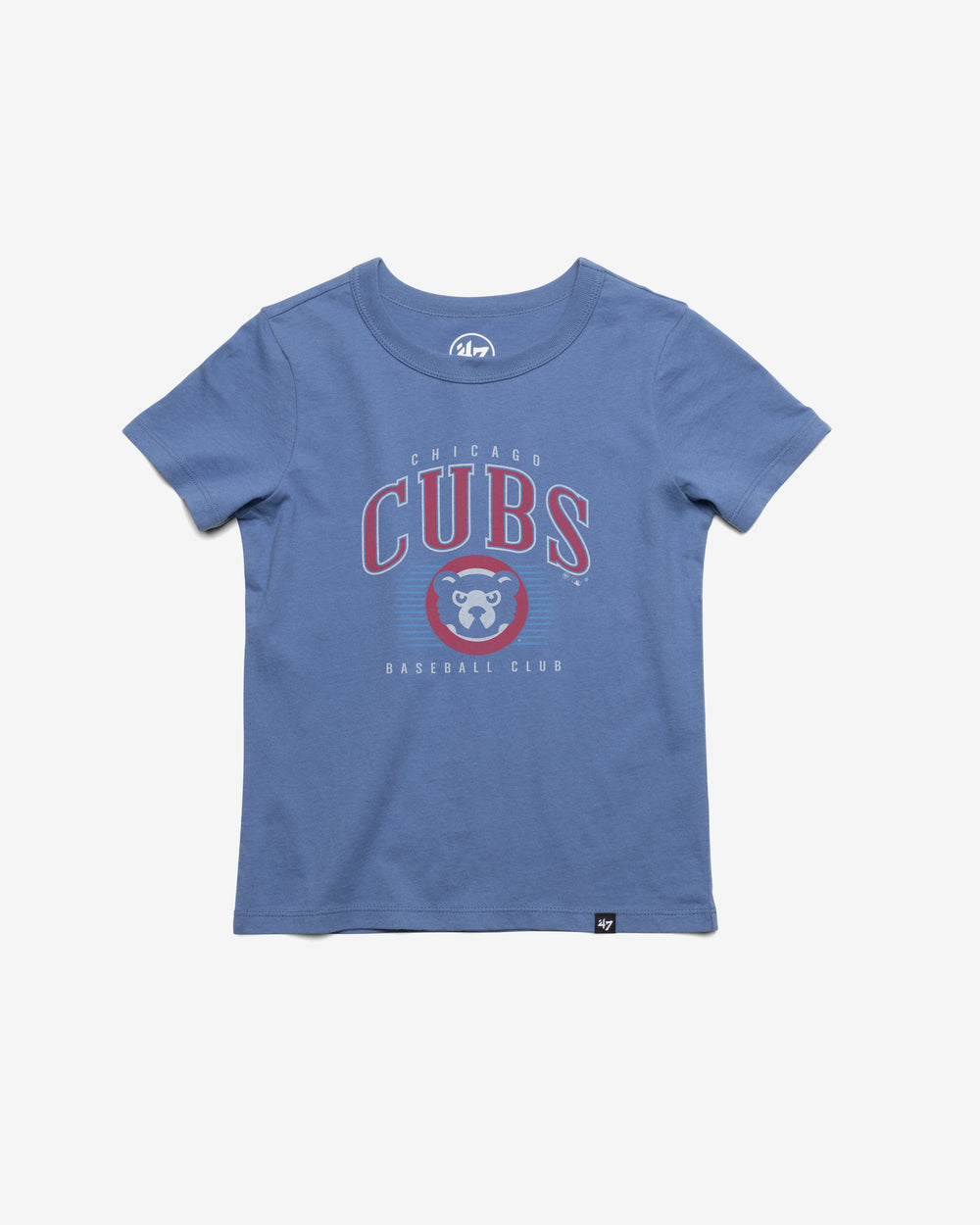 CHICAGO CUBS COOPERSTOWN DOUBLE HEADER '47 FRANKLIN TEE KIDS CADET BLUE